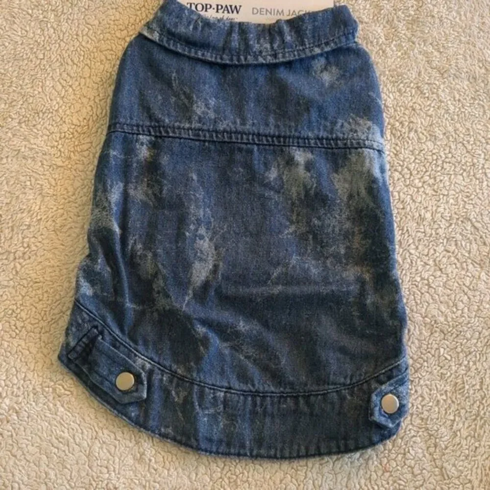 Top Paw Denim Tie-dye Jacket Small NWT S